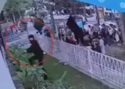 Vandalizan sede de campaña de Abelardo de la Espriella en Bucaramanga durante movilizaciones