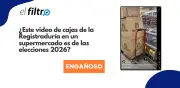 Video de cajas de la Registraduría en supermercado es de 2021, no de elecciones 2026