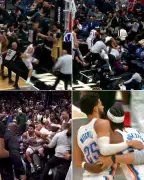 Violenta pelea en la NBA: cuatro expulsados y caos en tribunas durante Thunder vs. Wizards