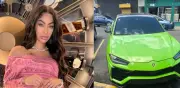 Yailin 'La Más Viral' detenida en Santo Domingo por porte ilegal de armas en Lamborghini