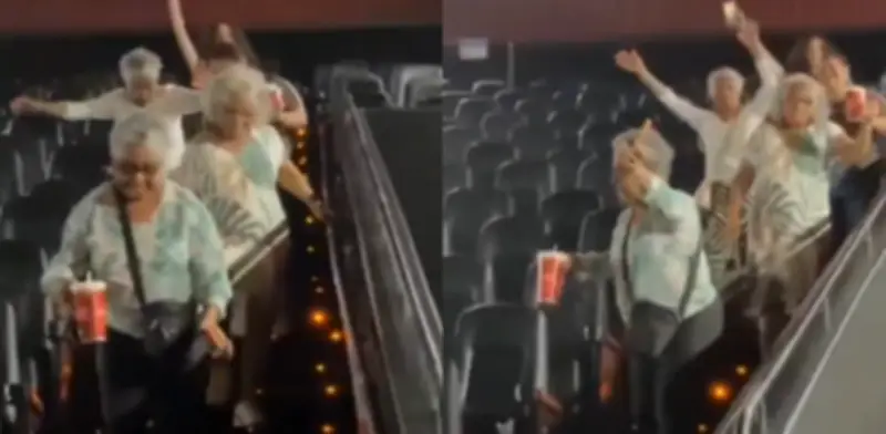 Abuelitas bailan al salir del cine tras ver película de Michael Jackson y se vuelven virales