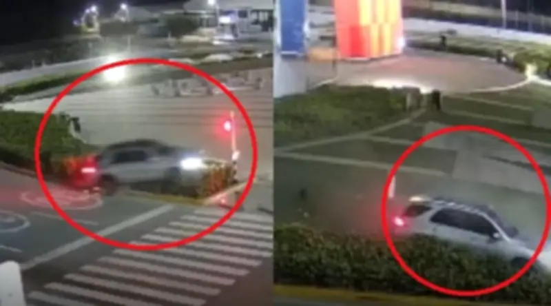 Accidente en la Ventana al Mundo: camioneta destruye semáforo en Barranquilla