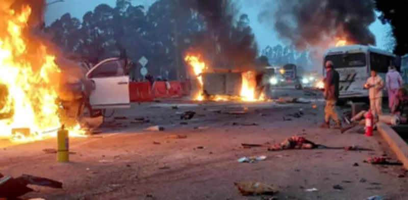 Accidente en peaje Casablanca deja dos muertos y 18 heridos en vía a Zipaquirá