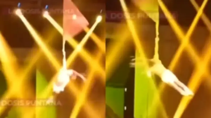 Acróbata brasileño sufre caída de 5 metros en circo argentino y es hospitalizado de urgencia