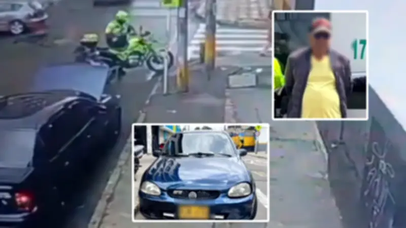 Alarma de vehículo frustra robo en Bogotá: capturan a hombre con extenso prontuario