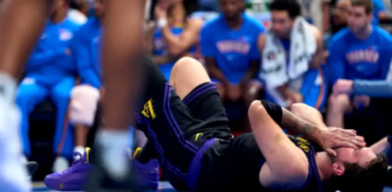 Alarma en la NBA: Luka Doncic estará de baja indefinida con grave lesión en Lakers