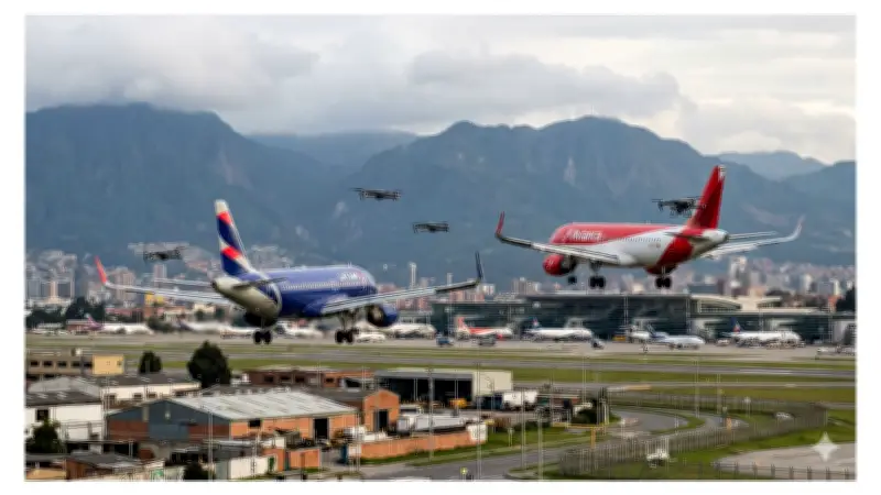Alerta en El Dorado: drones obligan a abortar aterrizajes de dos aviones