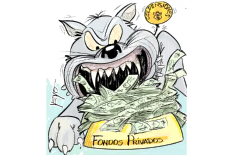 Alimentando al cachorrito: caricatura de Vanguardia