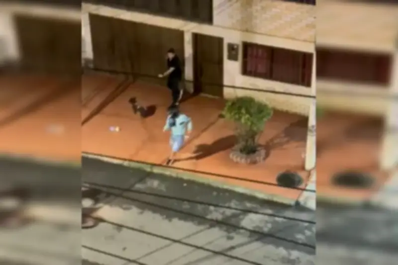 Asalto a ciudadano que paseaba a su perro en Bucaramanga quedó grabado en video