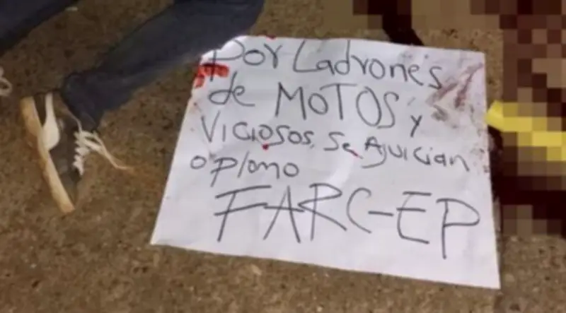 Asesinan a venezolano en Santander de Quilichao con mensaje intimidante junto al cadáver