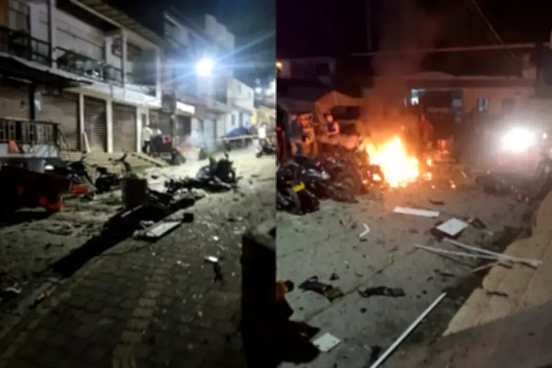 Ataque con explosivos en Briceño, Antioquia, deja policía herido: autoridades responsabilizan a grupos armados