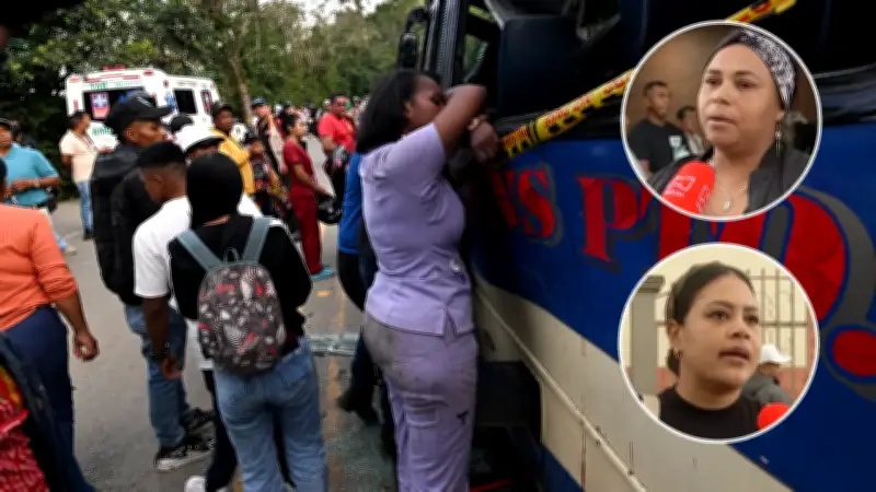 Atentado en vía Panamericana deja 20 muertos y profundo dolor en familias