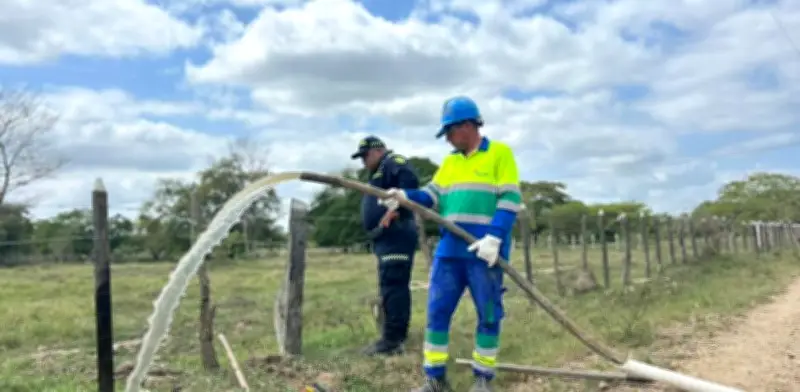 Atlántico: pérdidas por robo de agua superan los $2.000 millones con 33 conexiones ilegales en Manatí