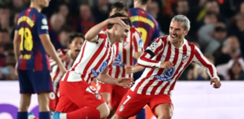 Atlético de Madrid golpea al Barcelona en la ida de cuartos de la Champions League