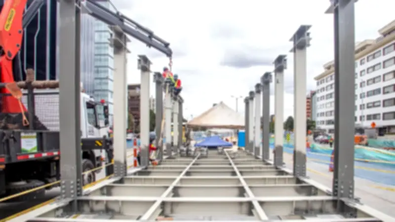 Avenida 68 en Bogotá alcanza 77.24% de avance en obras de troncal de transporte masivo