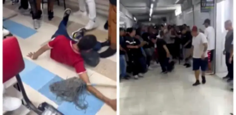 Brutal agresión con trapeador en Cali: justicia por mano propia contra presunto ladrón