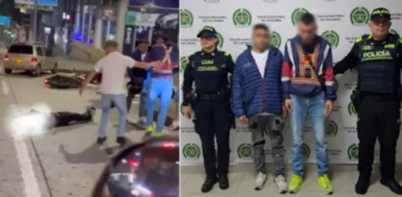 Brutal riña en Manizales deja inconsciente a hombre; capturan a dos agresores