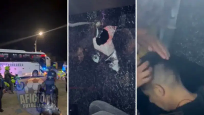 Bus de América de Cali atacado tras clásico: daños y heridos leves