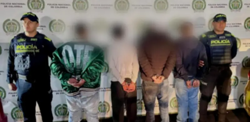 Cae banda que robaba carros con violencia en Teusaquillo; incautan armas y celulares