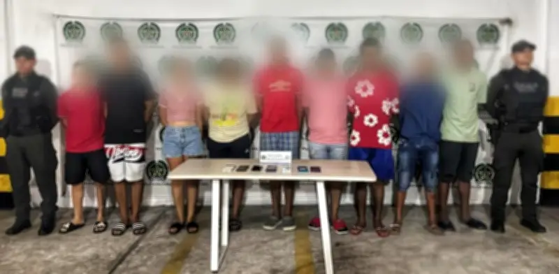 Caen 9 'Costeños' por extorsión en Barranquilla, Soledad y Galapa