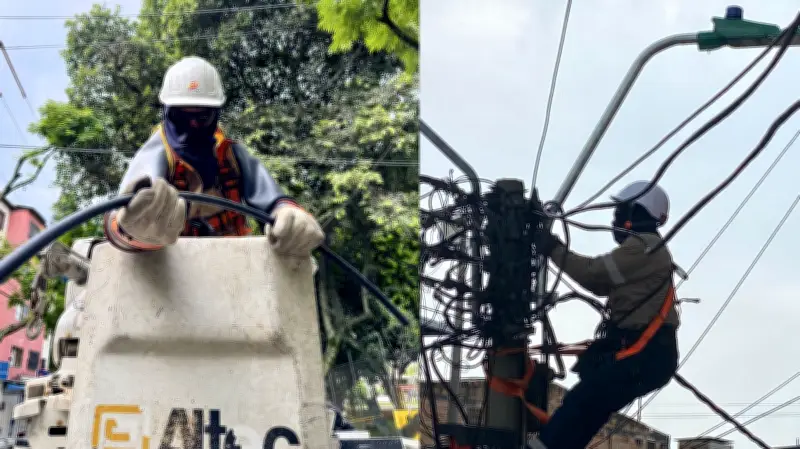 Cali: Corte de energía en Prados del Norte por instalación de cable ecológico en Circuito La Merced