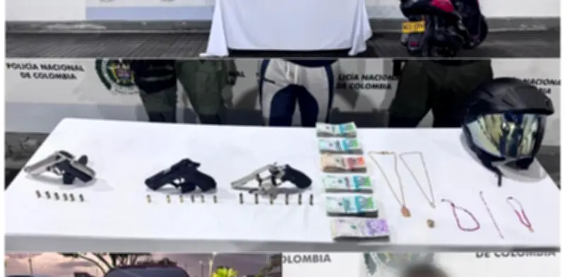 Cali desmantela red criminal de 'motoladrones' y hurto mediante operativos policiales