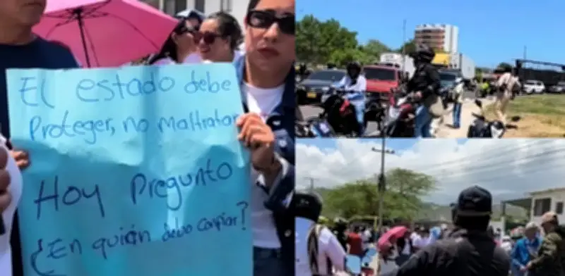 Campesinos de Minca bloquean Troncal del Caribe denunciando abusos en operativos contra Autodefensas Conquistadoras