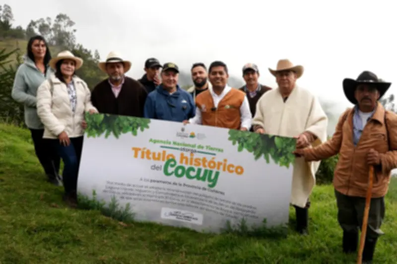 Campesinos del Cocuy reciben títulos de tierra tras un siglo de disputa