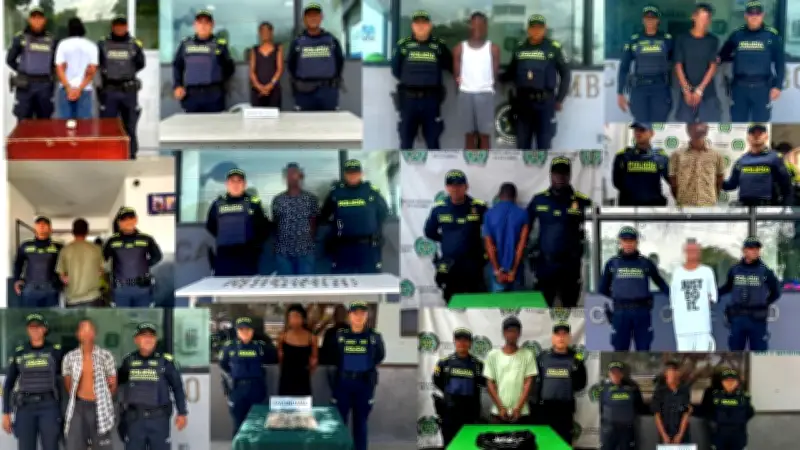 Capturan a 13 personas por drogas en Cartagena en operativos policiales