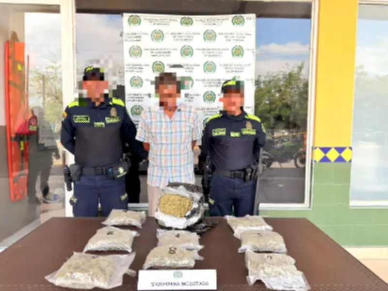 Capturan a alias 'el Cucho', cabecilla de 'Los Costeños', con marihuana en terminal de Cartagena