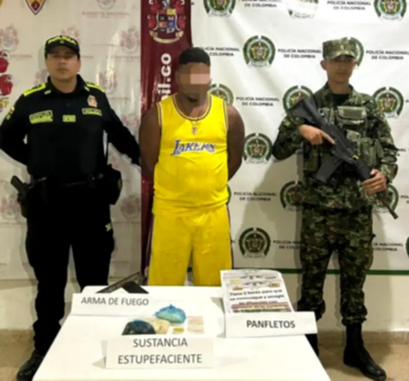 Capturan a alias 'Ñoño', presunto sicario del Bloque Resistencia Caribe en Polonuevo