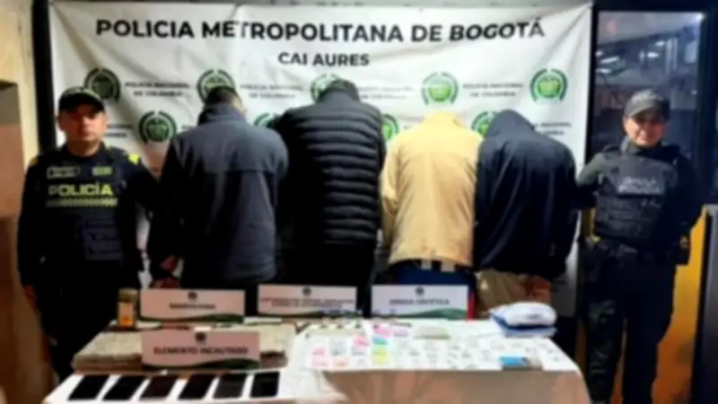 Capturan a cuatro personas por microtráfico en local de comidas en Suba