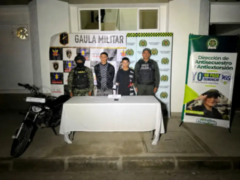 Capturan a dos presuntos extorsionistas en Barrancabermeja