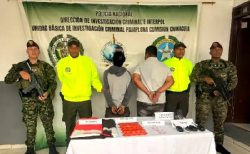 Capturan a dos presuntos integrantes del ELN en Norte de Santander por inteligencia criminal