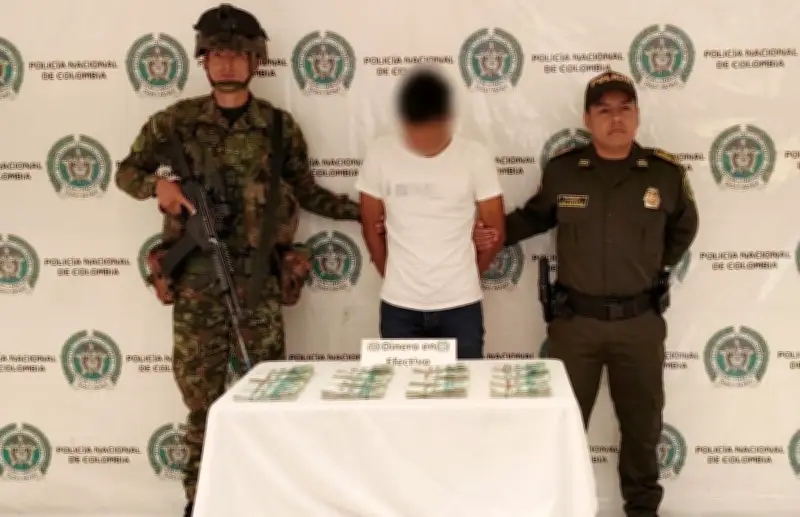 Capturan a hombre con 164 millones de pesos para narcotráfico en operativo en Nariño