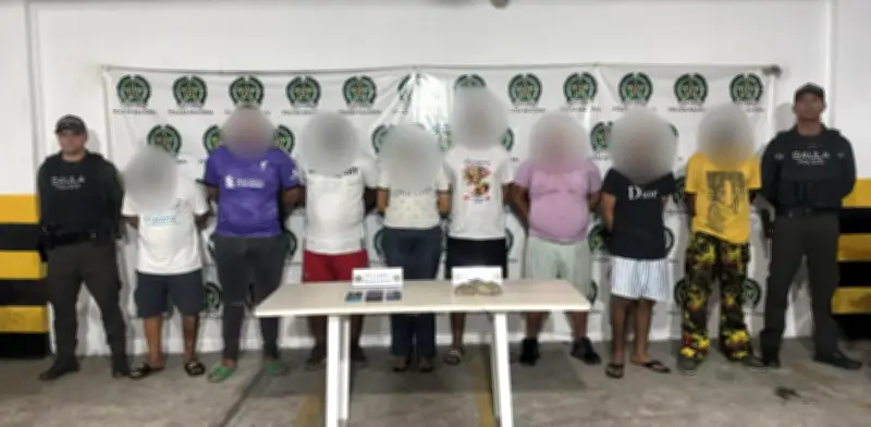 Capturan a ocho presuntos extorsionistas de 'Los Pepes' en Barranquilla; estructura generaba hasta $80 millones mensuales