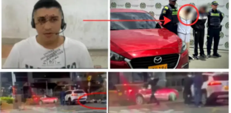 Capturan a reincidente con Mazda rojo usado en violento asalto en Bogotá; ya legalizaron detención
