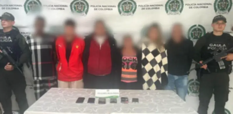 Capturan a seis integrantes de red de extorsión 'La Encomienda' en Bogotá y Soacha
