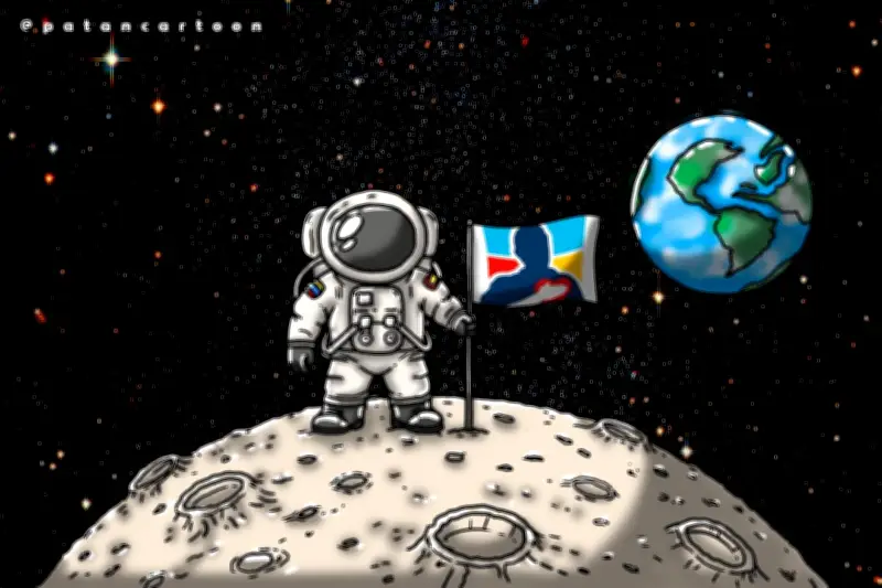 Caricaturista Patán reflexiona sobre la vida y el arte en su nueva obra 'En la Luna'