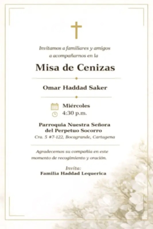 Cartagena despide a empresario tecnológico Omar Haddad Saker a los 54 años