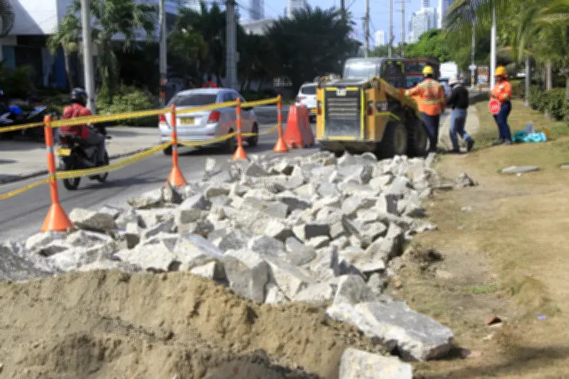 Cartagena modifica tránsito en barrio Manga por obras de recuperación vial en avenida Rafael Calvo
