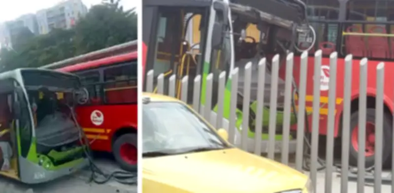 Choque entre buses de TransMilenio en Suba deja 16 heridos: hipótesis apunta a falta de distancia de seguridad