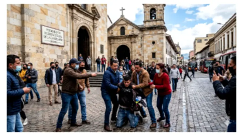 Ciudadanos atrapan a presunto ladrón en Bosa durante Jueves Santo y le propinan golpiza