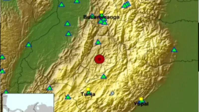 Colombia registra al menos diez temblores en un solo día, con epicentros en Santander y otras regiones