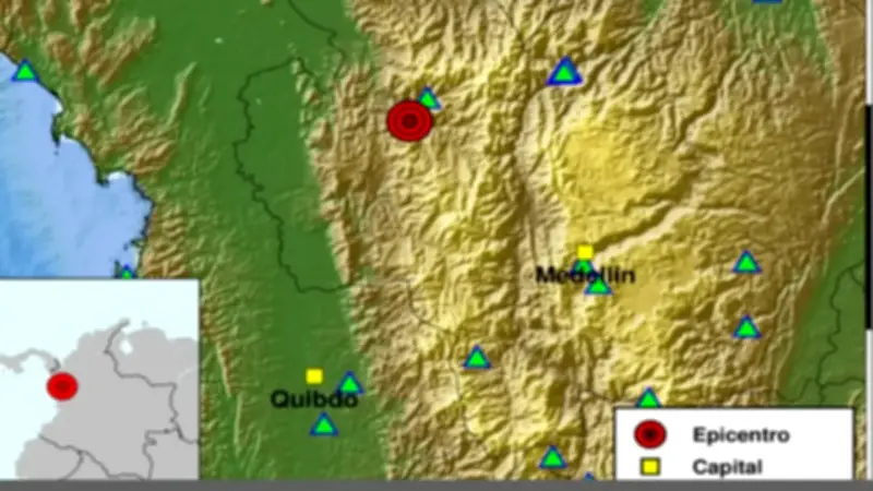 Colombia registra cuatro temblores en un solo día, uno supera magnitud 3.5
