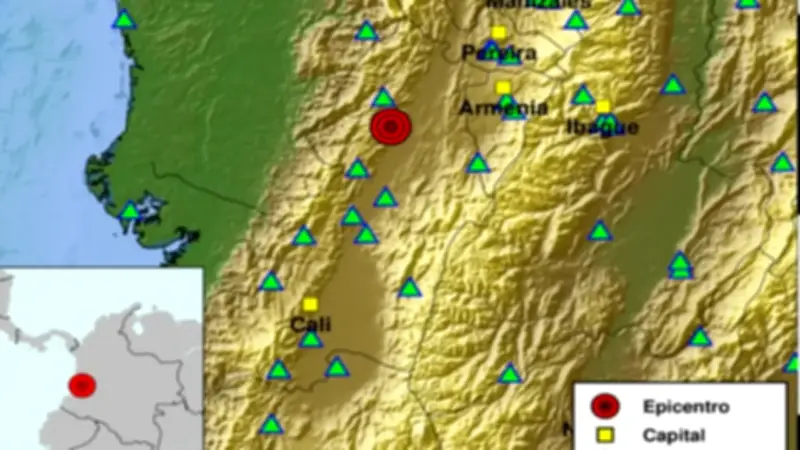 Colombia registra múltiples sismos en la madrugada del 6 de abril de 2026