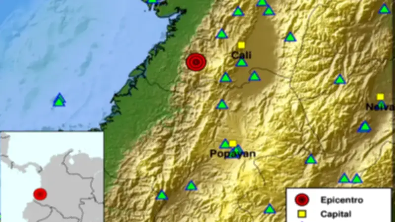 Colombia registra múltiples temblores el 4 de abril de 2026, con epicentros en Santander y otras zonas