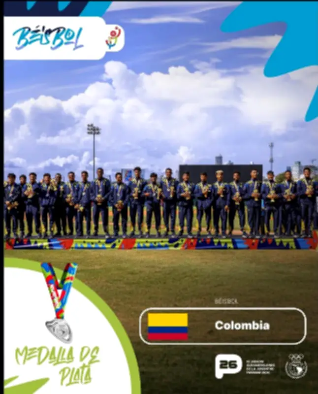 Colombia se queda con la plata en béisbol de los Juegos Suramericanos de la Juventud