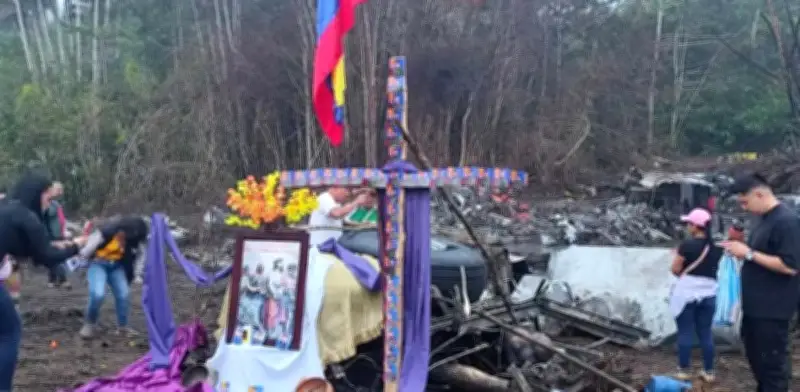 Comunidad de Putumayo realiza viacrucis en el lugar del accidente aéreo del Hércules