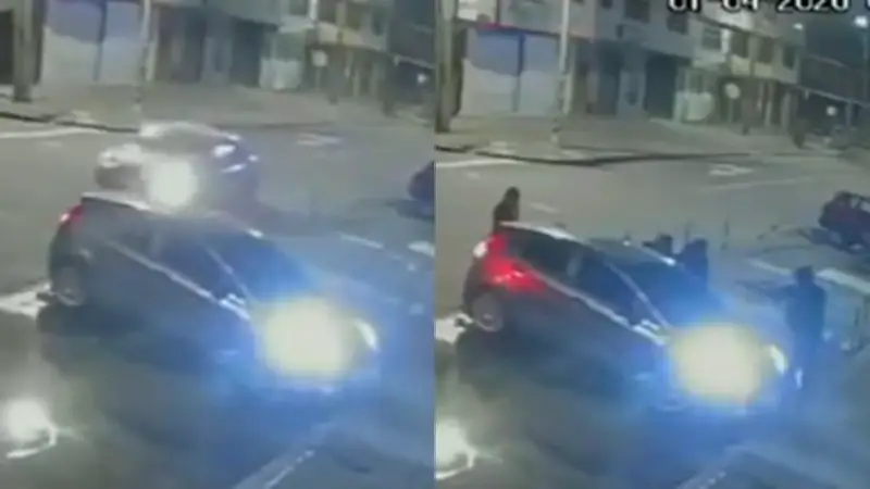 Conductor frustra robo de vehículo en Bogotá al reaccionar en 15 segundos ante seis delincuentes armados